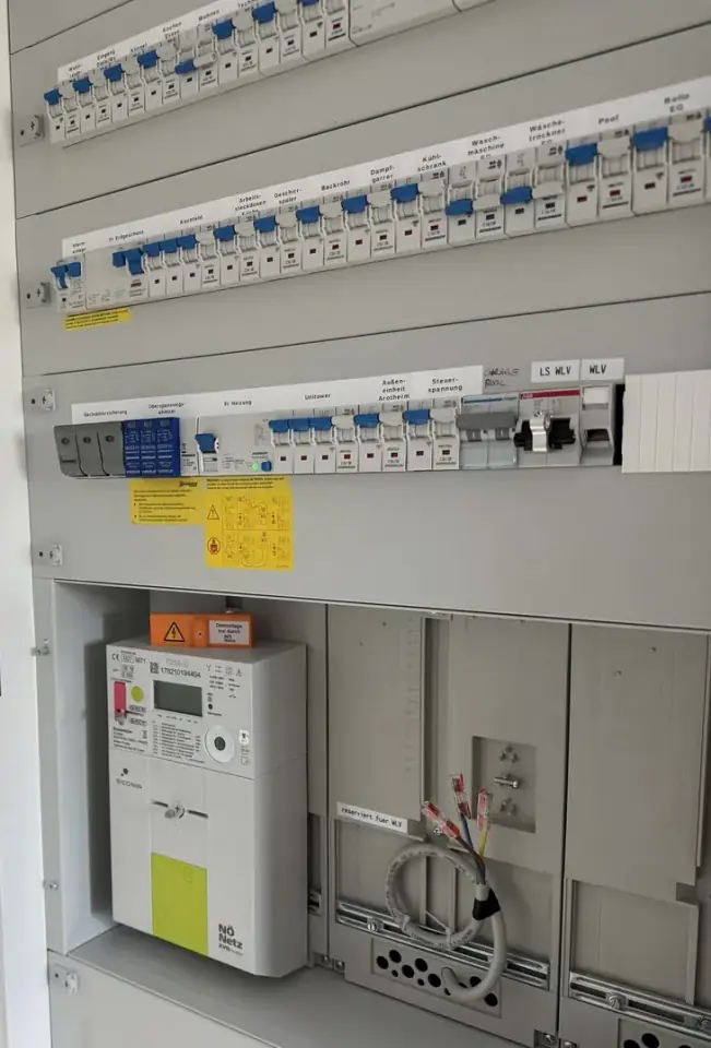 Elektroverteiler mit Smart Meter und PV-Vorbereitung